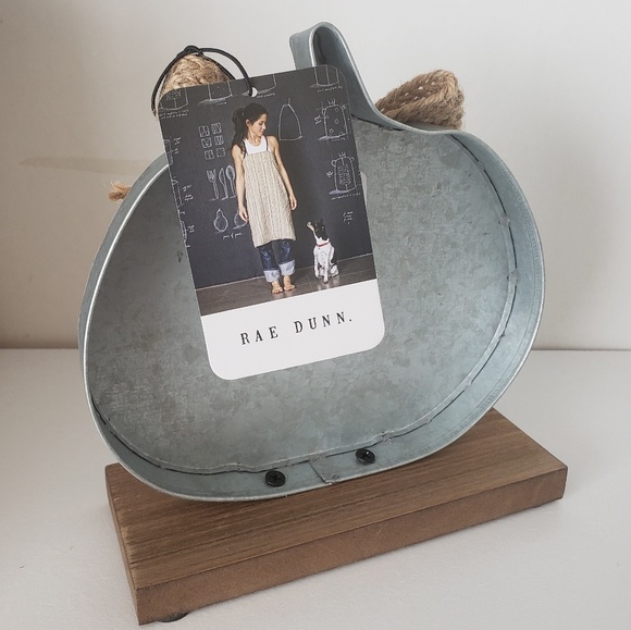 LAST 1! Rae Dunn BLESSED Galvanized Pumpkin Decor - Picture 8 of 8